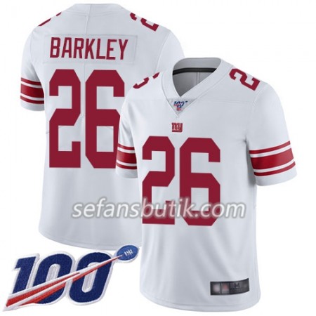 New York Giants Tröjor Saquon Barkley 26 Nike Vit 100th - Herr New York Giants Tröjor Saquon Barkley 26 Nike Vit 100th - Herr